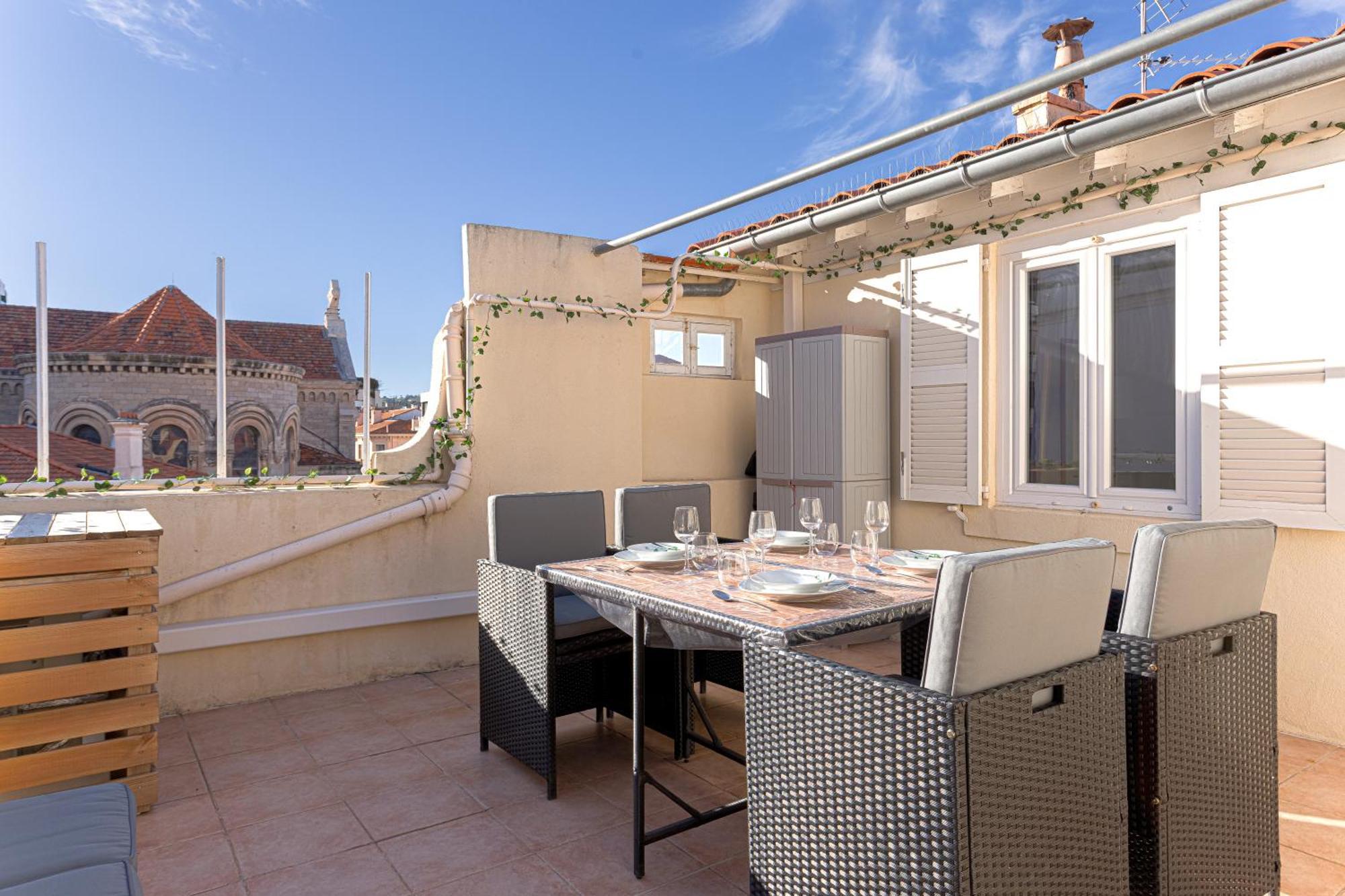 Lisa's Rooftop - Toit-terrasse A 2mn Du Palais Et Des Plages De La Croisette *